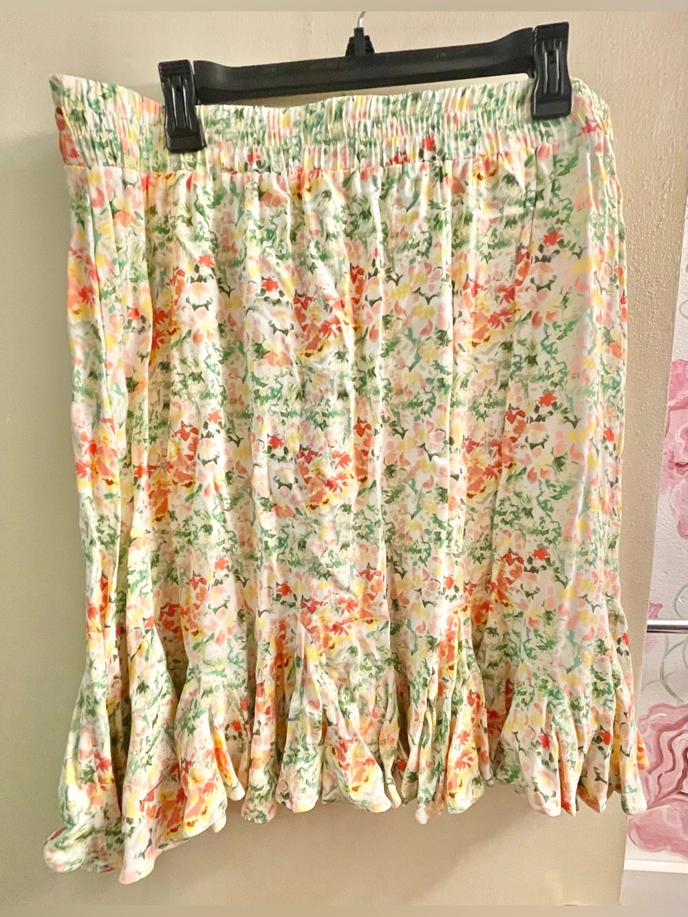 LOFT Floral Ruffle-Hem Mini Skirt
SIZE XL Tall **NEW WITH TAGS** - Picture 6 of 10